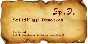 Szilágyi Domonkos névjegykártya